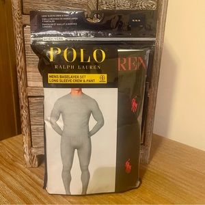 Polo Ralph Lauren Men’s Long Sleeve Crew Neck Shirt and Pants Set - Large